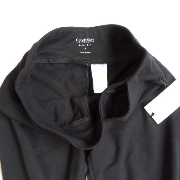 NWT Calvin Klein Performance Zippered Stretch Yoga Workout Leggings Sz. S - Picture 6 of 8